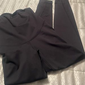 H&M Black High-Waist maternity leggings